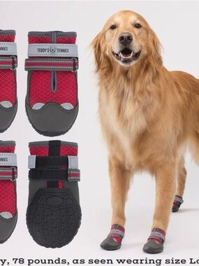 Dog paw sneakers for protection from hot pavement & Cold ice. New Size XS